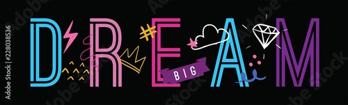 Tee print. Typography for t shirt.