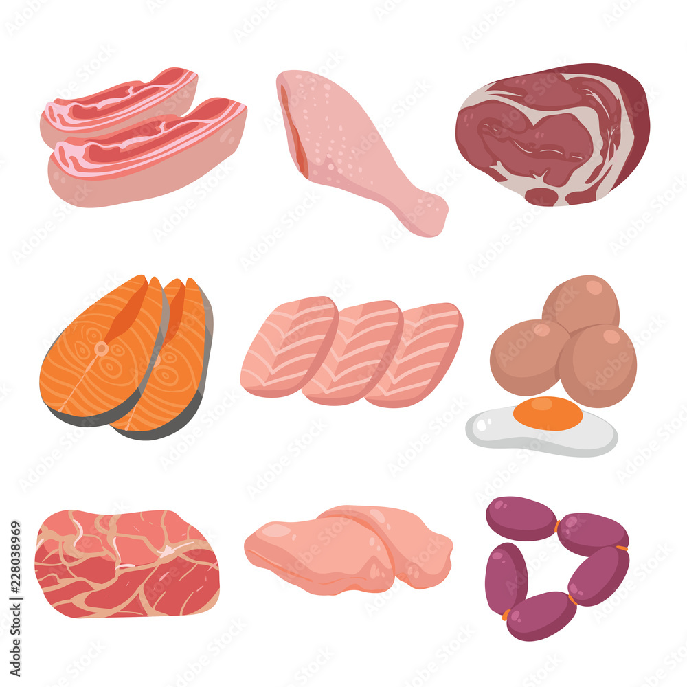 meat vector collection design meat vector collection design
