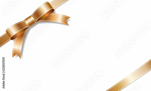 The card of a bronze ribbon,bow