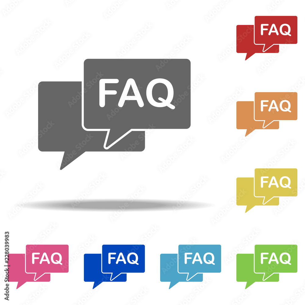 FAQ conversation icon. Elements of web in multi color style icons. Simple icon for websites, web design, mobile app, info graphics FAQ conversation icon. Elements of web in multi color style icons. Simple icon for websites, web design, mobile app, info graphics