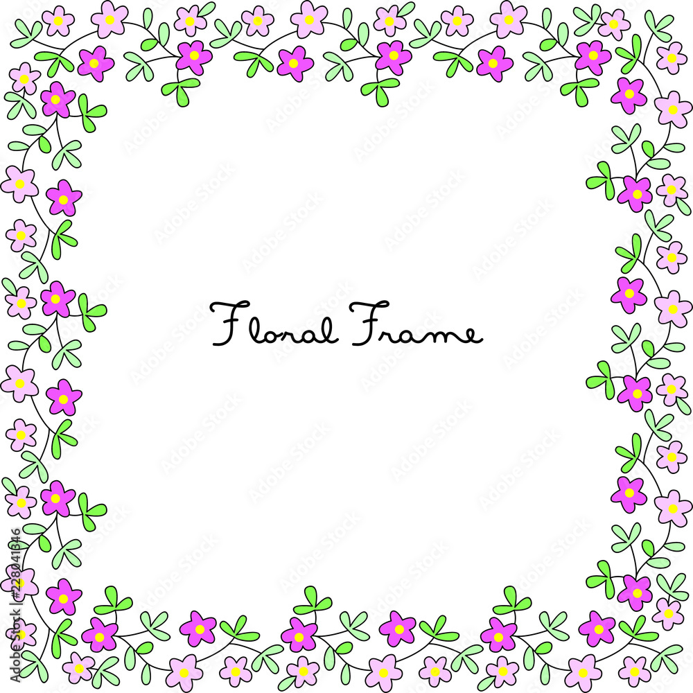 floral frame floral frame