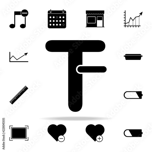 reduce the font icon. web icons universal set for web and mobile