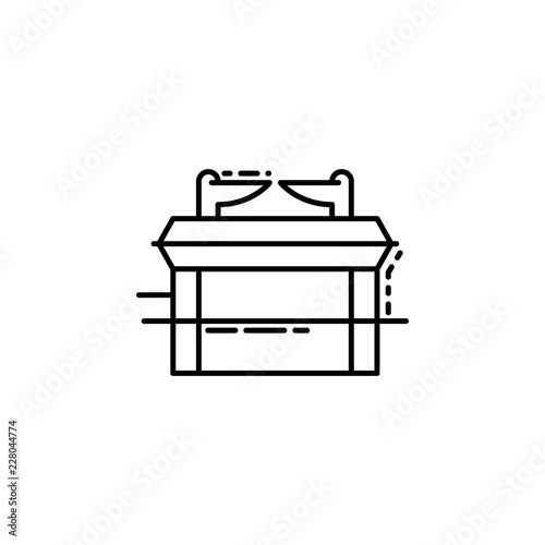 Ark of Covenant icon. Element of Jewish icon for mobile concept and web apps. Thin line Ark of Covenant icon can be used for web and mobile
