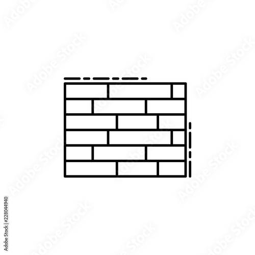 Kotel icon. Element of Jewish icon for mobile concept and web apps. Thin line Kotel icon can be used for web and mobile