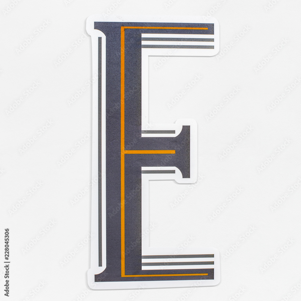 English alphabet letter E icon isolated English alphabet letter E icon isolated
