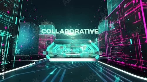 Knowledge management with digital technology concept