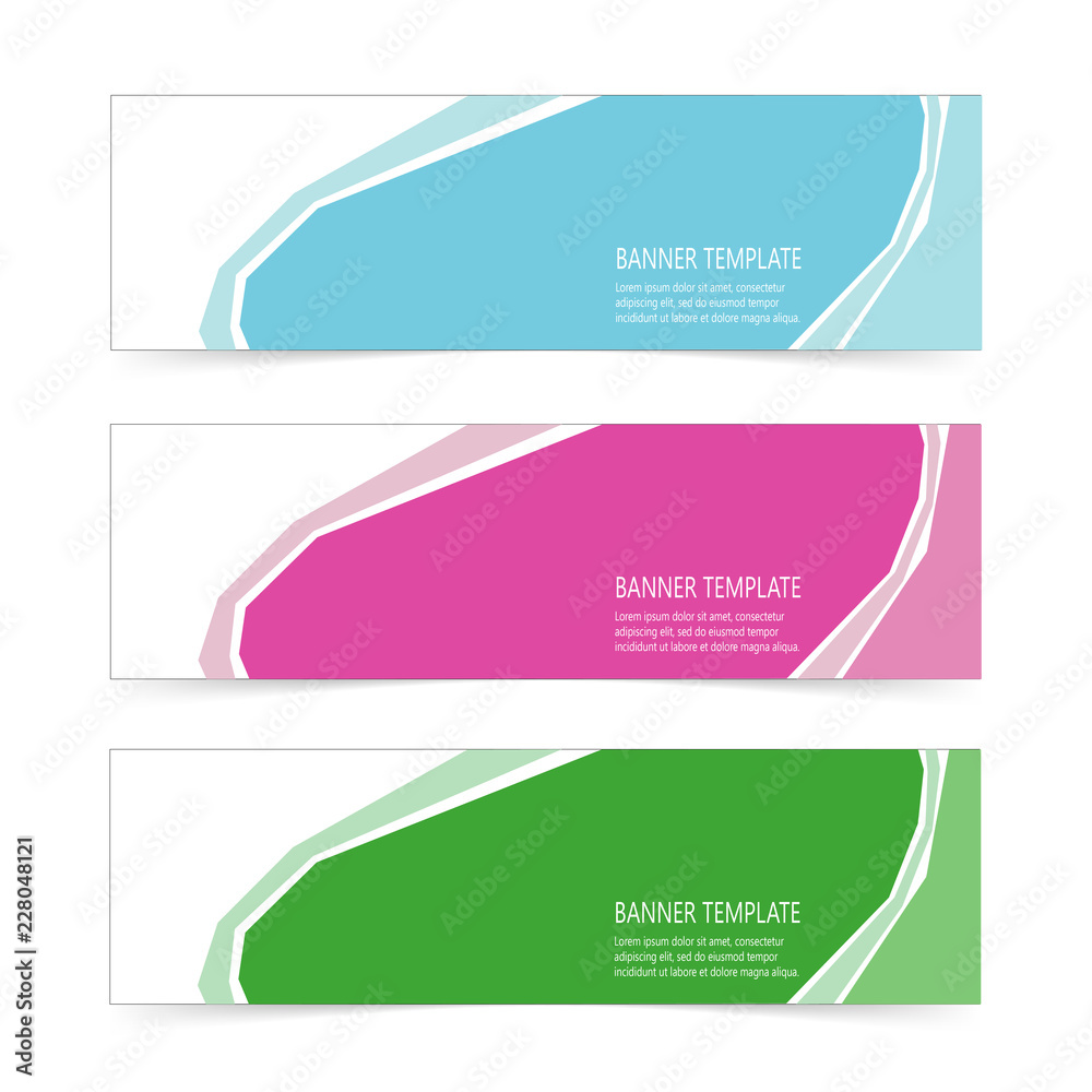 Abstract Web banner design header Templates vector Abstract Web banner design header Templates vector