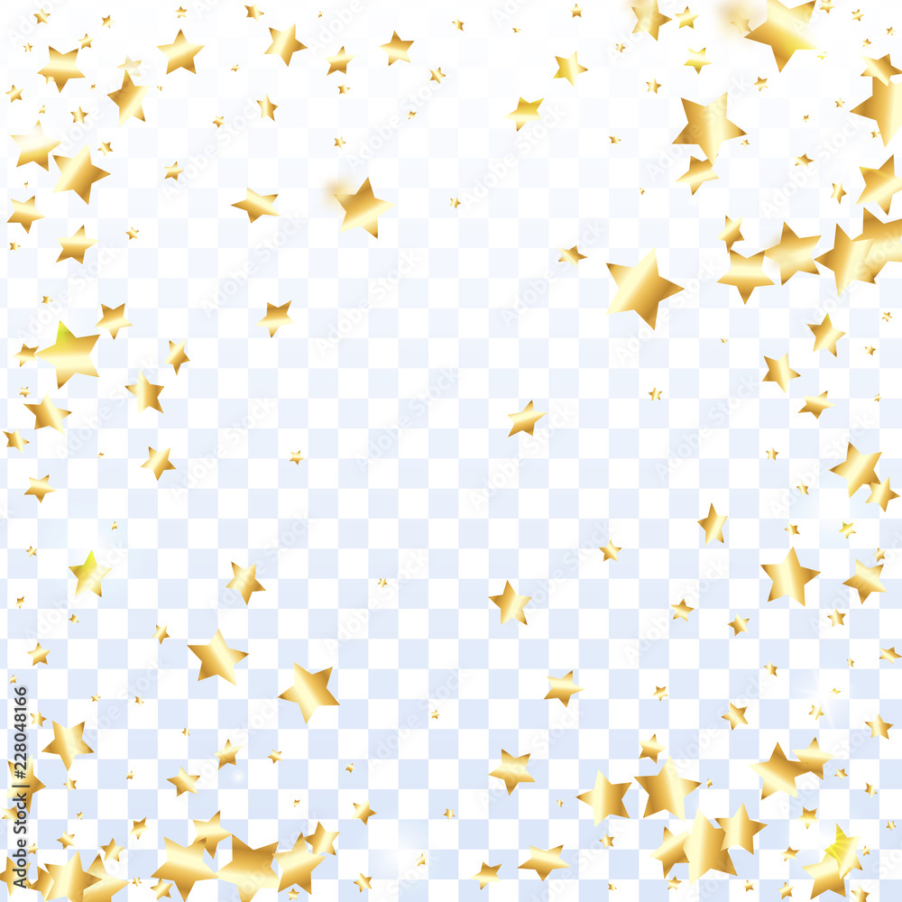 Star falling confetti background. Star falling confetti background.