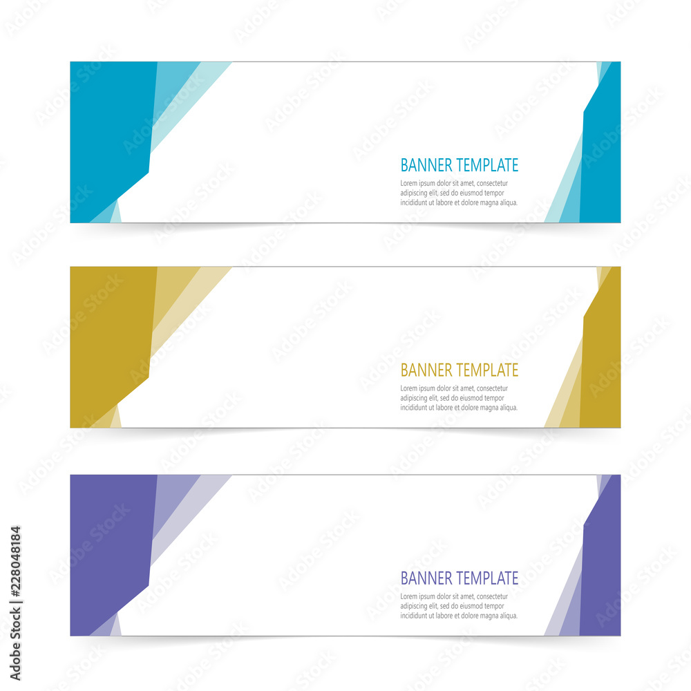 Fototapeta premium Abstract Web banner design header Templates vector