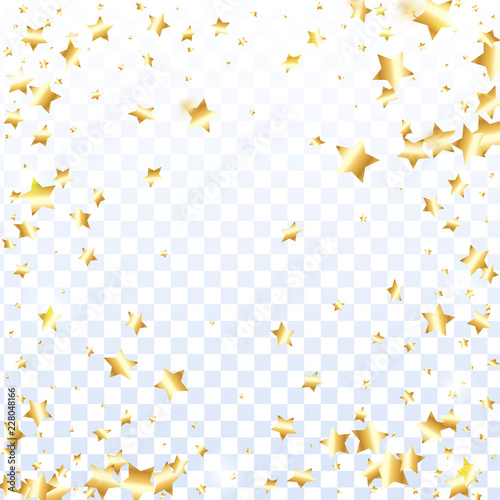 Star falling confetti background.