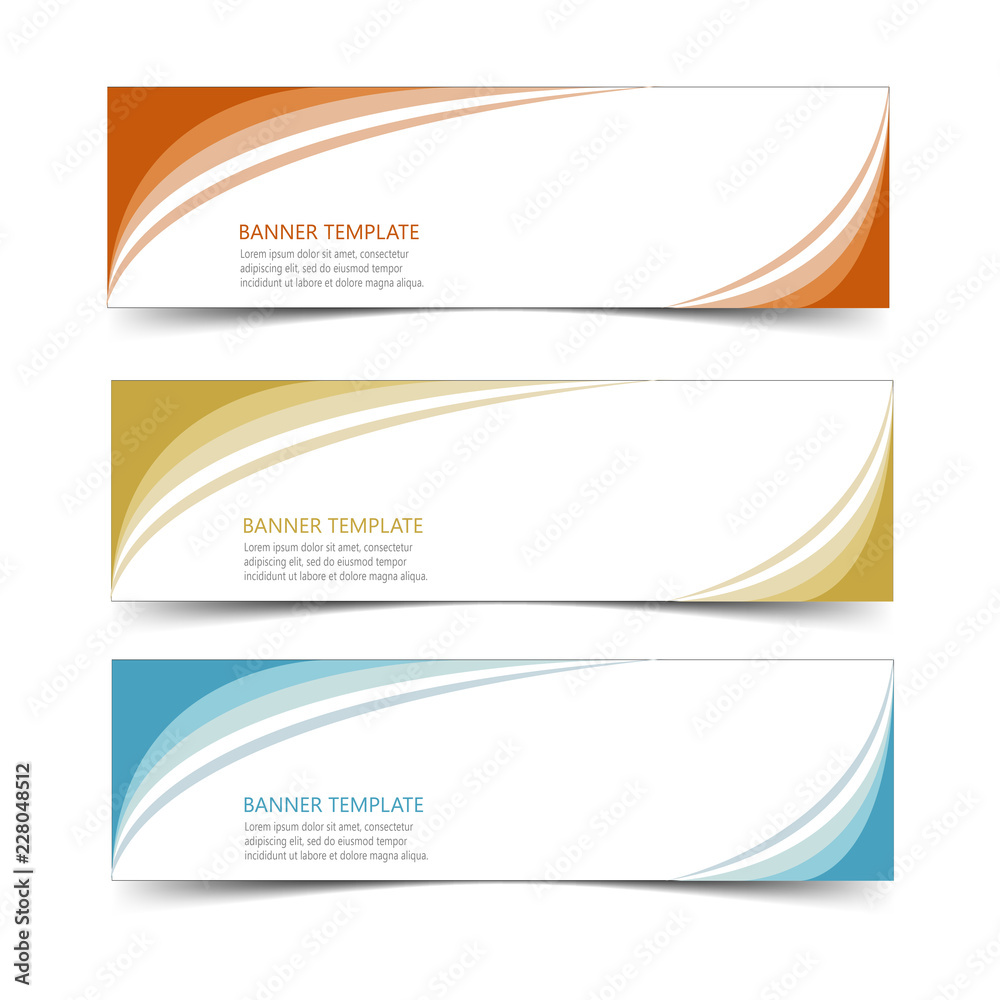 Abstract Web banner design header Templates vector