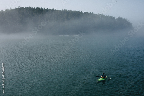 kayak on lake