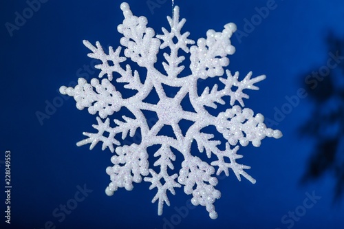 White Artificial Snowflake Hanging