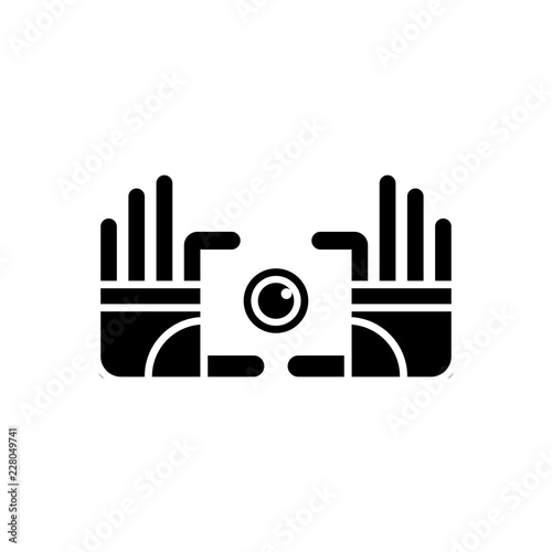 Camera flat icon sign camera vector logo for web design mobile and infographics