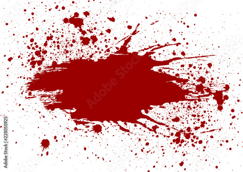 abstract vector blood splatter isolated. illustration vector design