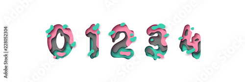 Paper cut number zero