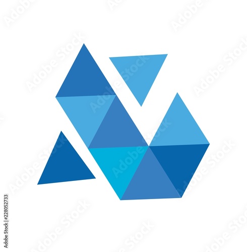 Free Download t, AT, AL initials triangle geometric polygonal for company logo - GFXLoad