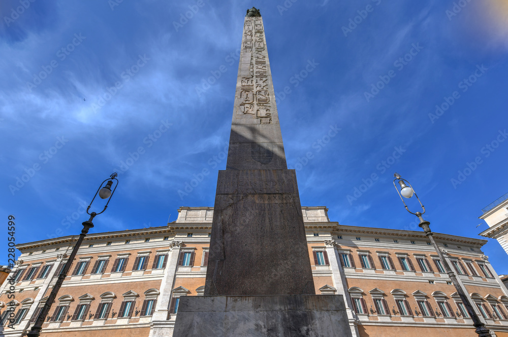 Obelisk of Montecitorio - Rome, Italy