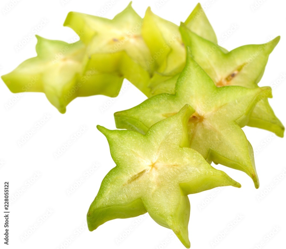 Slices of starfruit Slices of starfruit