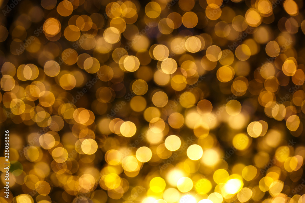 Obraz premium Yellow Light Bokeh Background
