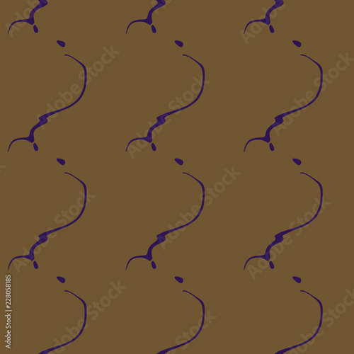 Seamless pattern background of multicolored lines with scribbler.