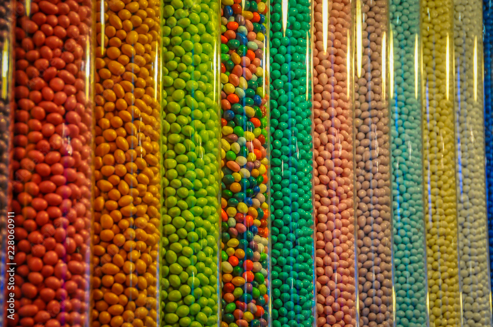 M&M store close up in NYC M&M store close up in NYC