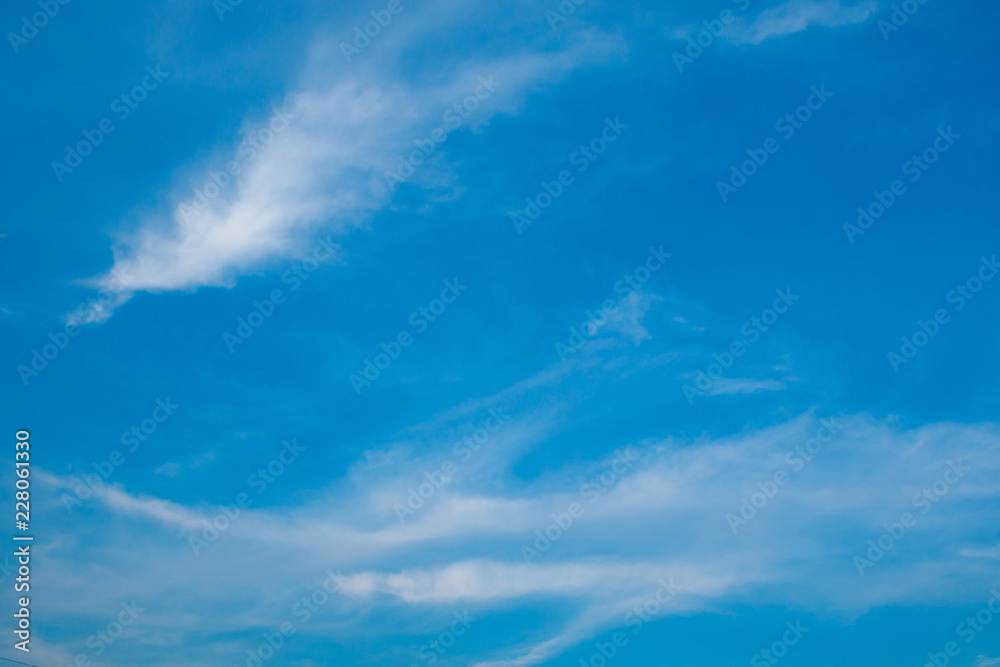 Fototapeta premium blue sky background with white cloudy .