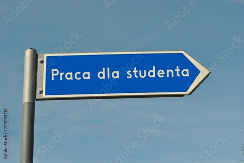 Plakat Praca dla studenta