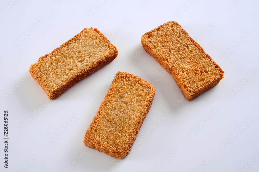 Tea Rusk, Crunchy, crispy dry biscuit, a famous breakfast snack. Tea Rusk, Crunchy, crispy dry biscuit, a famous breakfast snack.