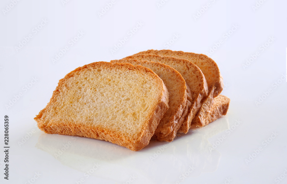 Tea Rusk, Crunchy, crispy dry biscuit, a famous breakfast snack. Tea Rusk, Crunchy, crispy dry biscuit, a famous breakfast snack.