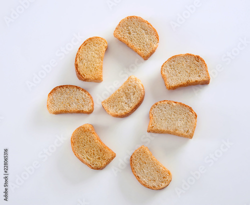Tea Rusk, Crunchy, crispy dry biscuit, a famous breakfast snack.  