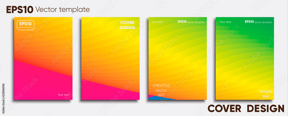 Obraz premium Creative colored cover. Cover design.