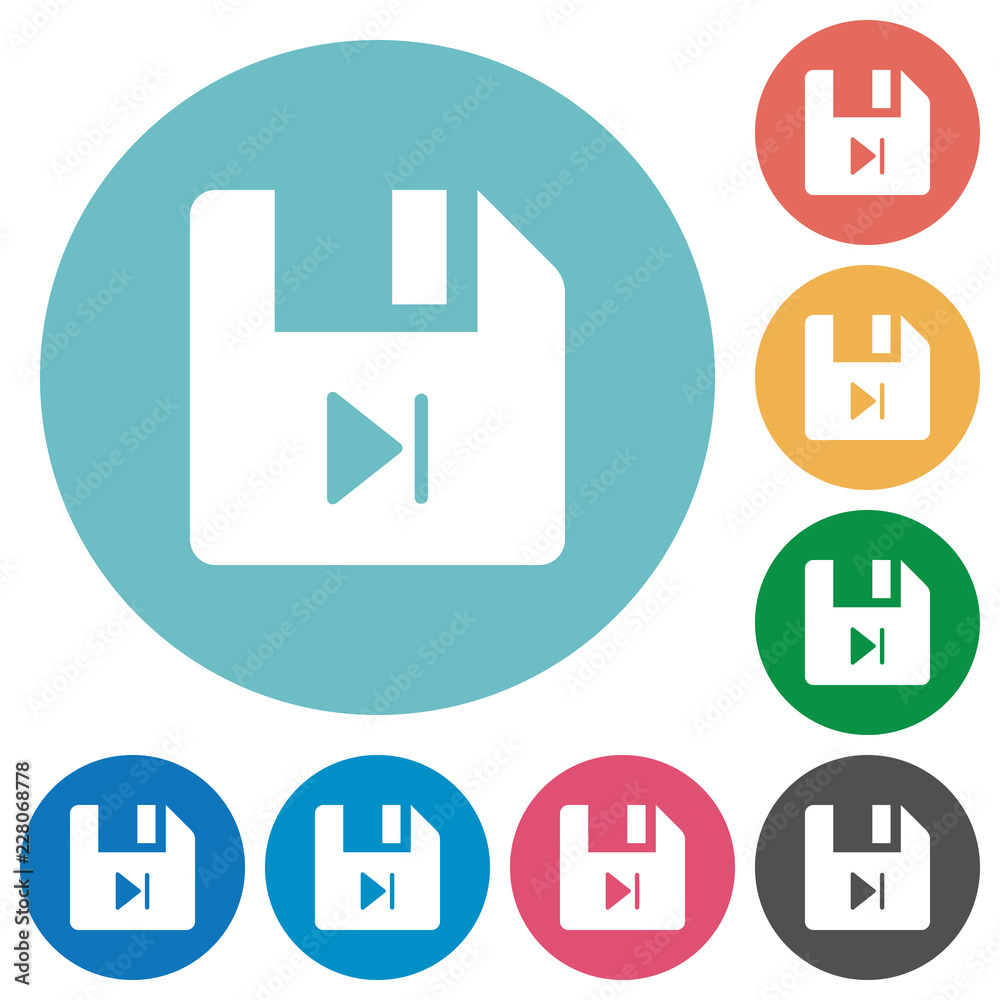 File next flat round icons