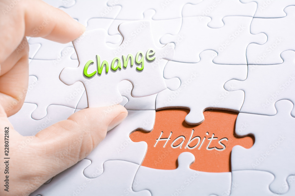 The Words Change And Habits In Missing Piece Jigsaw Puzzle The Words Change And Habits In Missing Piece Jigsaw Puzzle