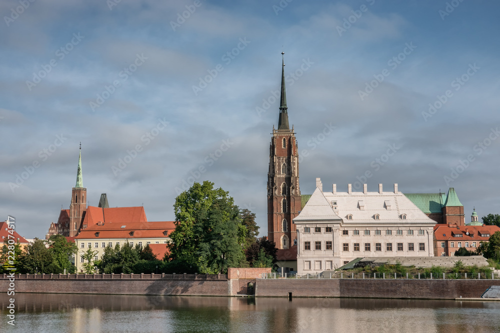 The Katedra at the Odra in Wroclaw in Poland