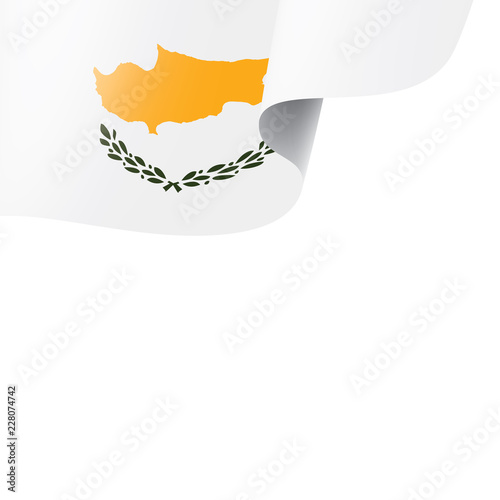 Cyprus flag, vector illustration on a white background