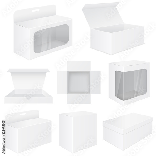 White box. Set of mockups