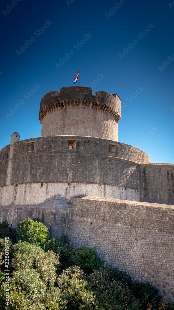 Minceta fortress of the historic old town Dubrovnik