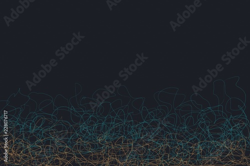  Modern abstract lines design on dark background. With colors for creativity, imaginative ideas. Suitable for print, web, posters.