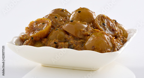 Lemon Achar, A condiment from South Asian and North African cuisine. photo