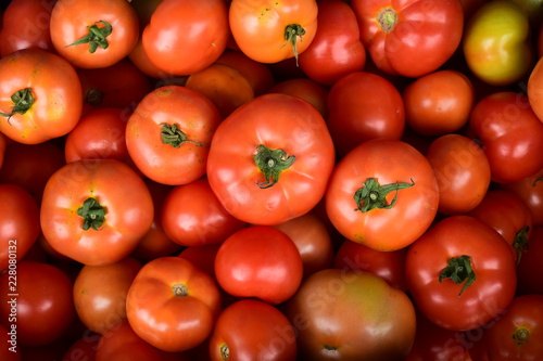 close up of red tomatoes for background