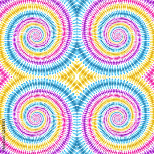 Tie dye background. Ikat. Hippie styel. Watercolor. Boho. Hippie vector. Fabric. Shibori. Colorful paint texture. Rainbow.