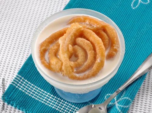 Dhood Jalebi, A healthy and nutritious snack  photo