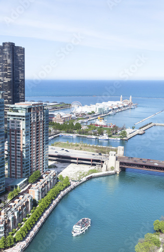 Navy Pier view. A Chicago Landmark. © Viewpoint