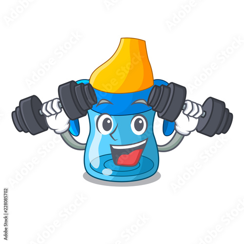 Fitness character baby training cup with handles