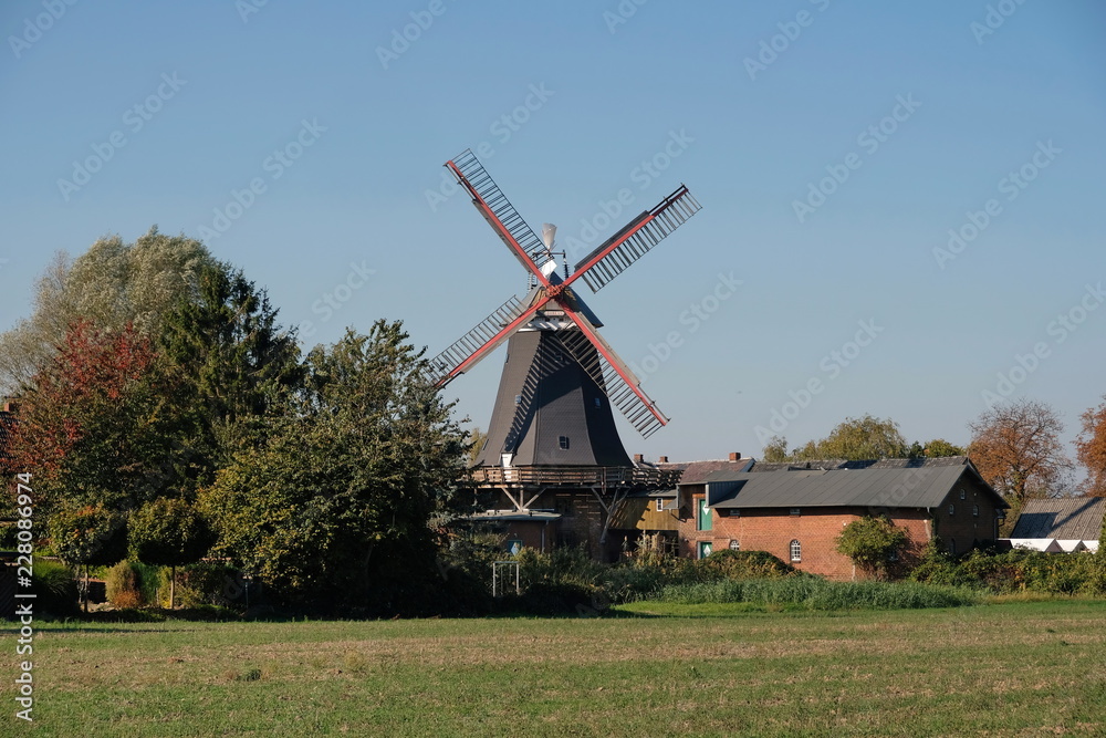 Obraz premium Hamburg Kirchwerder riepenburger Mühle