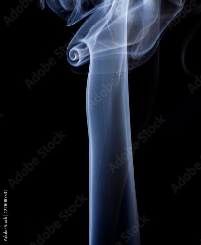 cigarette smoke isolated vapor realistic mist on black background
