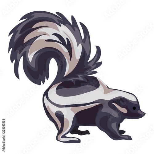 Skunk icon. Cartoon of skunk vector icon for web design isolated on white background