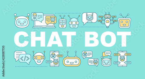 Chatbot word concepts banner