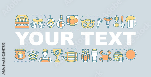 Craft beer word concepts banner